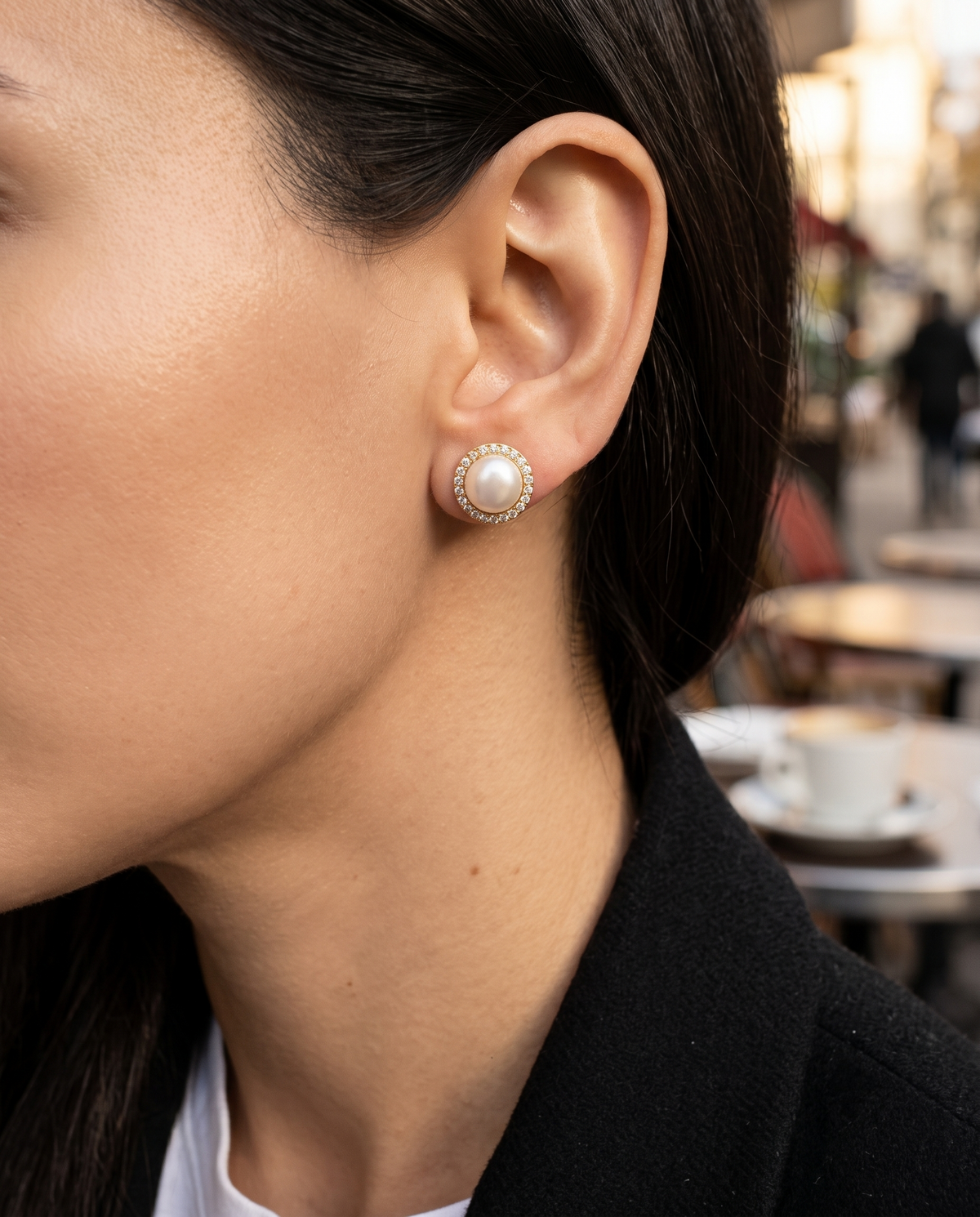 Icon Pearl Motif Earring