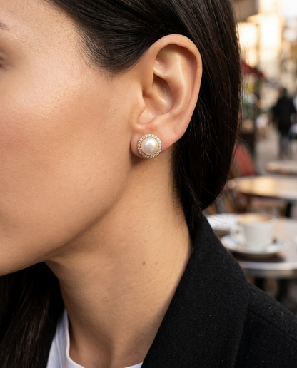 Icon Pearl Motif Earring